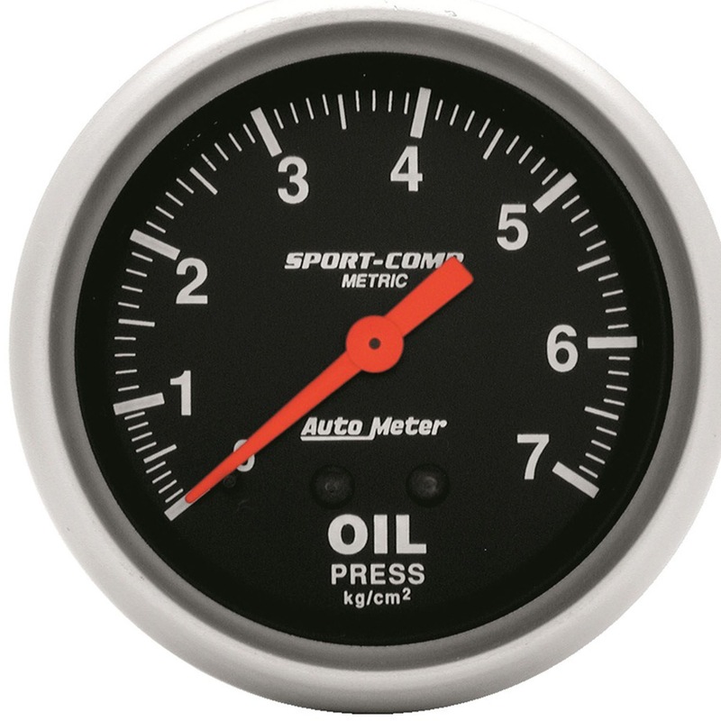 Buy Auto Meter Gauge Sport-Comp Oil Pressure 2 5/8 in. 7.0KG/CM2 ...