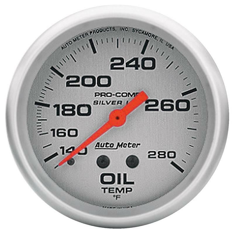 Auto Meter Ultra-Lite Oil Temperature Gauge 2-5/8" Liquid Filled 140-280°F