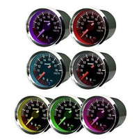 Autotecnica Electronic Analog Volt Gauge Black Face 7 Colour 52mm G6147G7