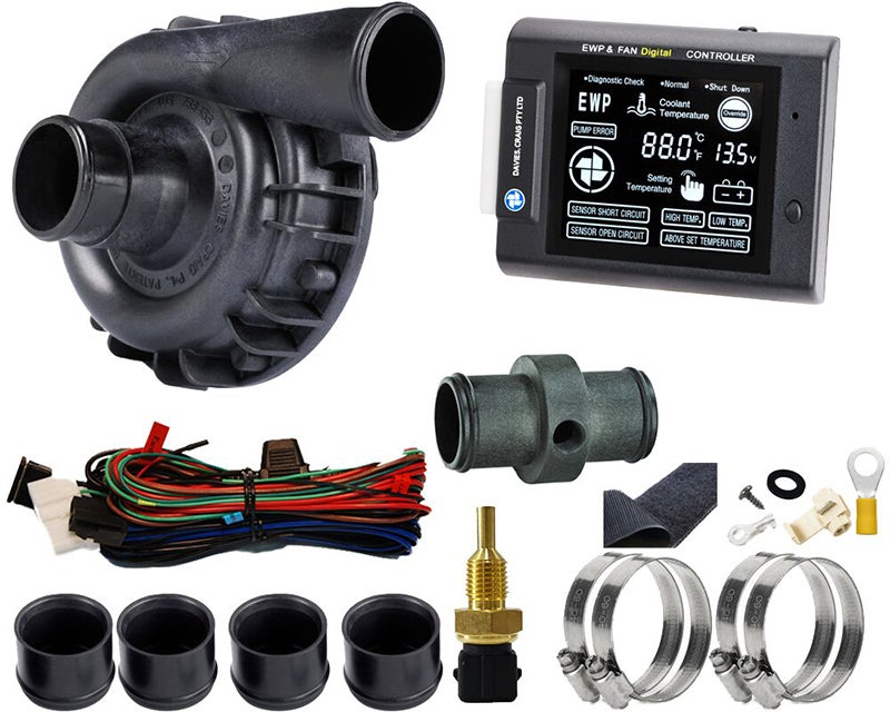 Davies Craig EWP & LCD Controller Kit Nylon Electric Water Pump 115 Litres/Min