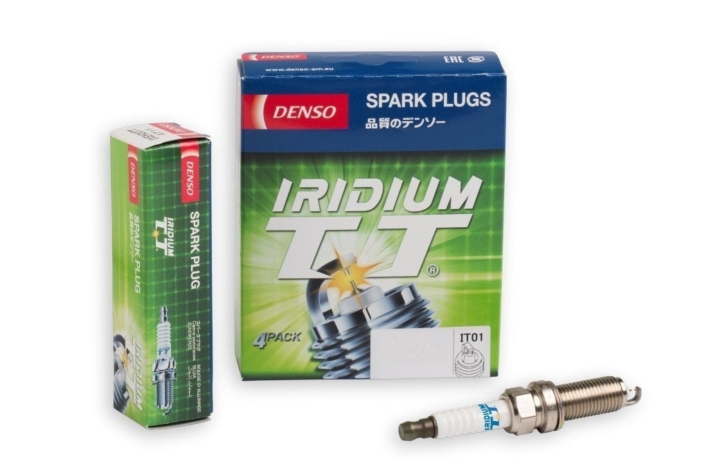 Denso Iridium TT spark plugs for Subaru Liberty BH BH9 EJ25 2.5L 4Cyl 16V 98-03
