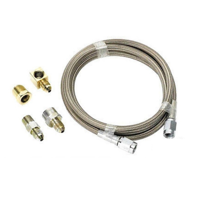 Buy Elite Performance 4 Braided Oil / Fuel Pressure Gauge Braided Line