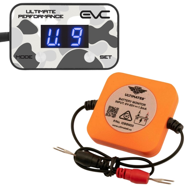 Buy EVC iDrive Throttle Controller + battery monitor Snow Camo for Jeep