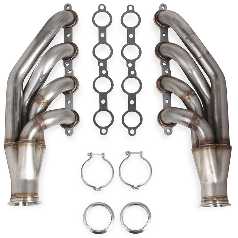 Flowtech Stainless Steel Turbo Headers Natural Finish Suit GM LS series, 1-7/8 Primary
