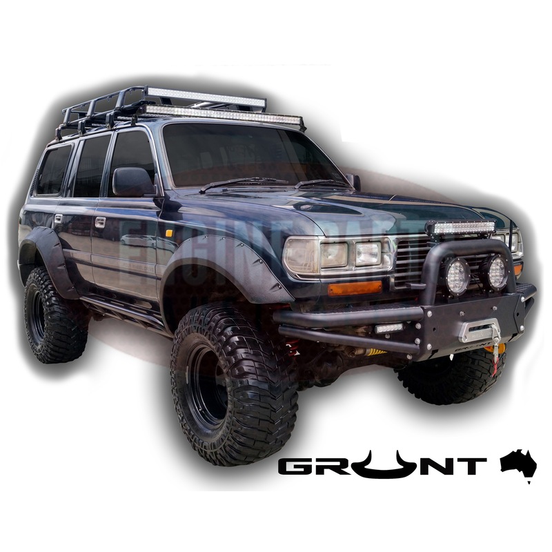 Buy Grunt 4x4 Bull Bar Winch Compatible Bar for Toyota Landcruiser 80