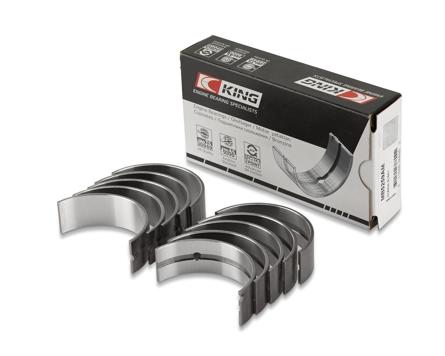 King Main Bearings for Ford Falcon 4.0 Litre for 2/1998- EL-AU-AU2 0.030"