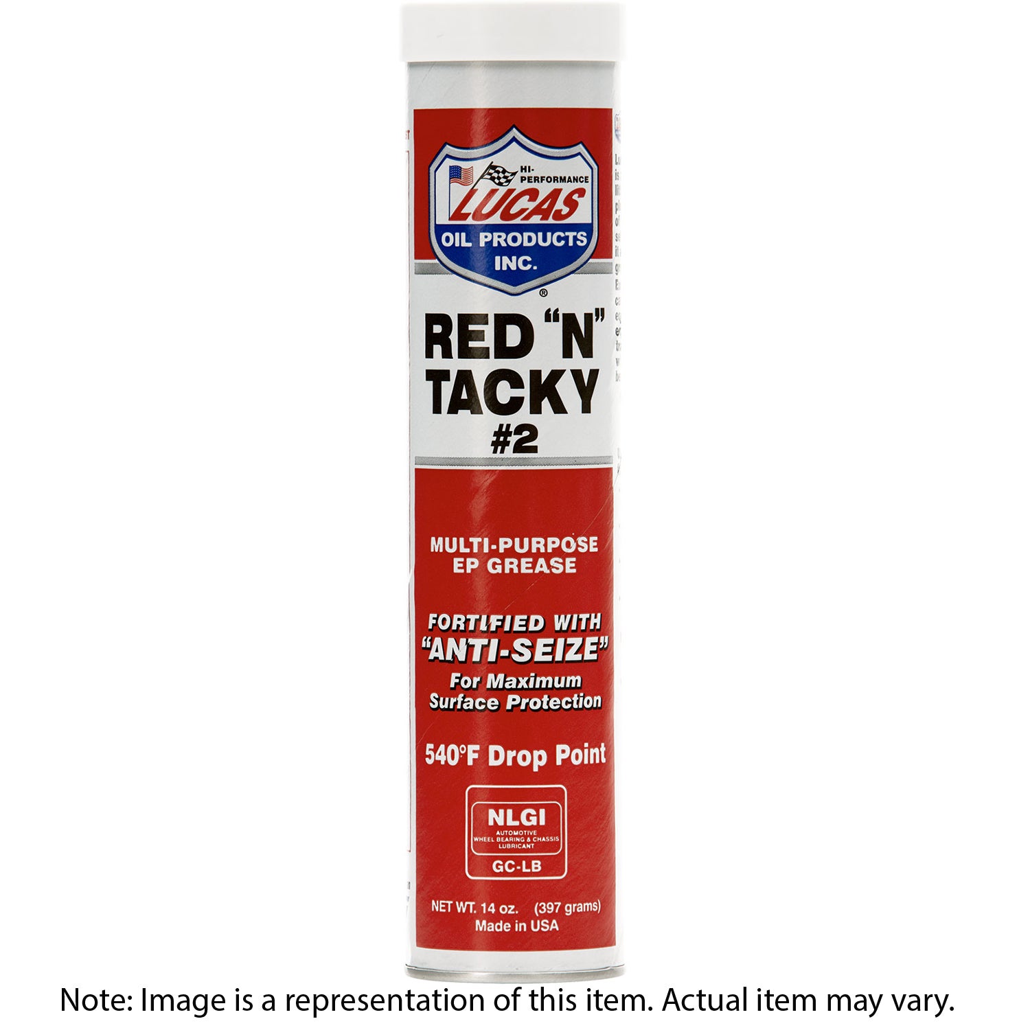 LUCAS Grease Red and Tacky Cartridge/Tube 397g