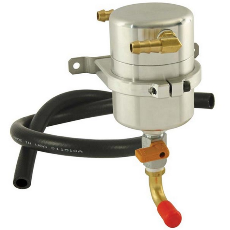 Moroso Universal Air-Oil Separator With 3/8" 90° Barb Fittings