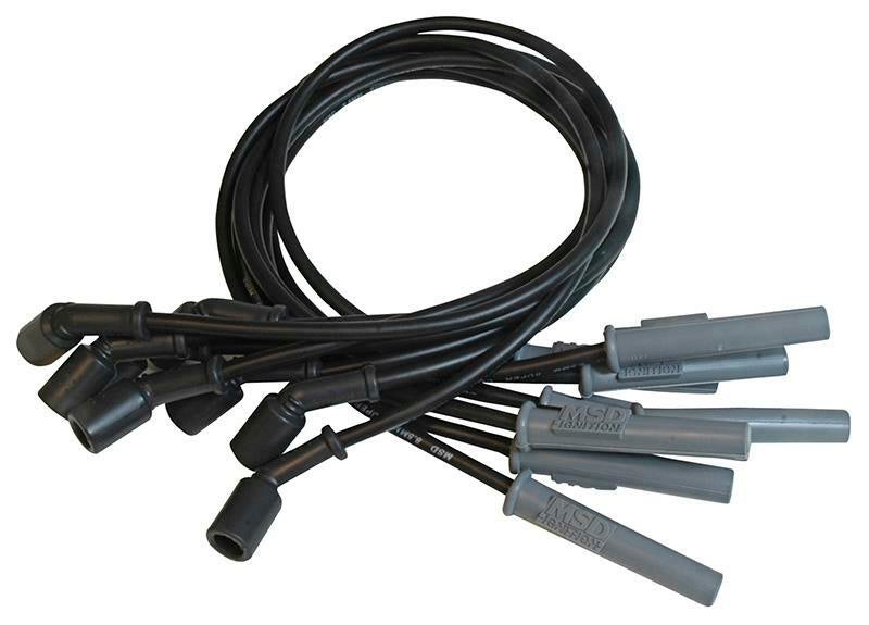 MSD Spark Plug Lead Set 8.5mm Black Holden Commodore V8 LS2 MSD32823