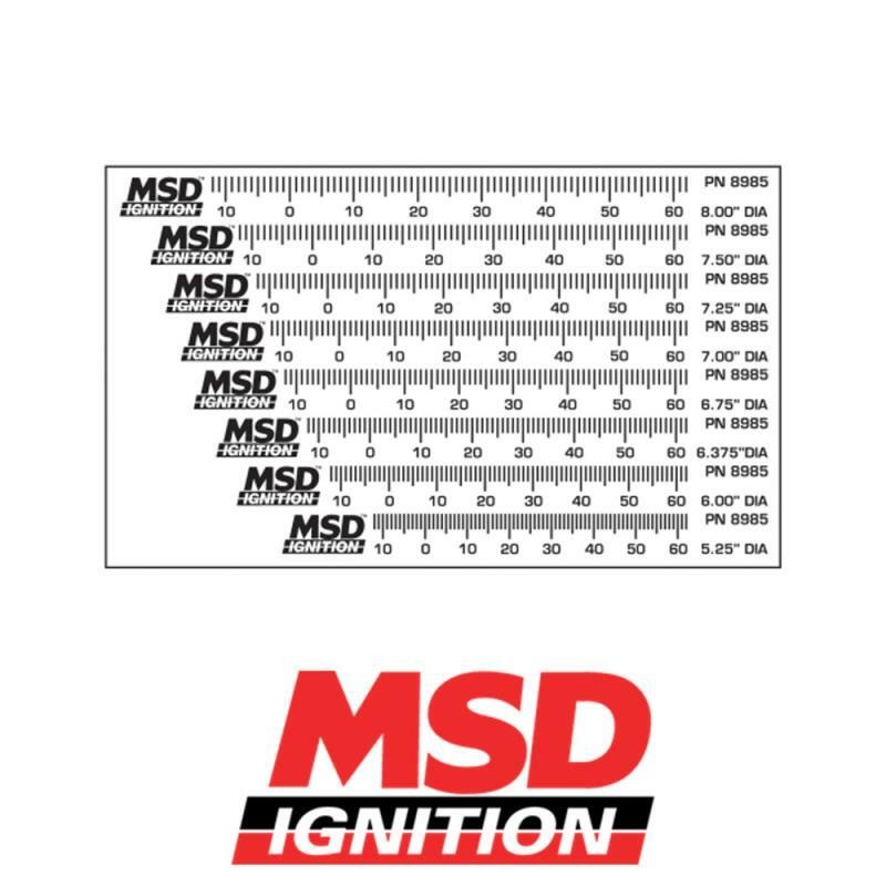 Buy MSD Timing Tapes For Harmonic Balancers 5.250 to 8 in. Diameter Balancer MSD8985 MyDeal
