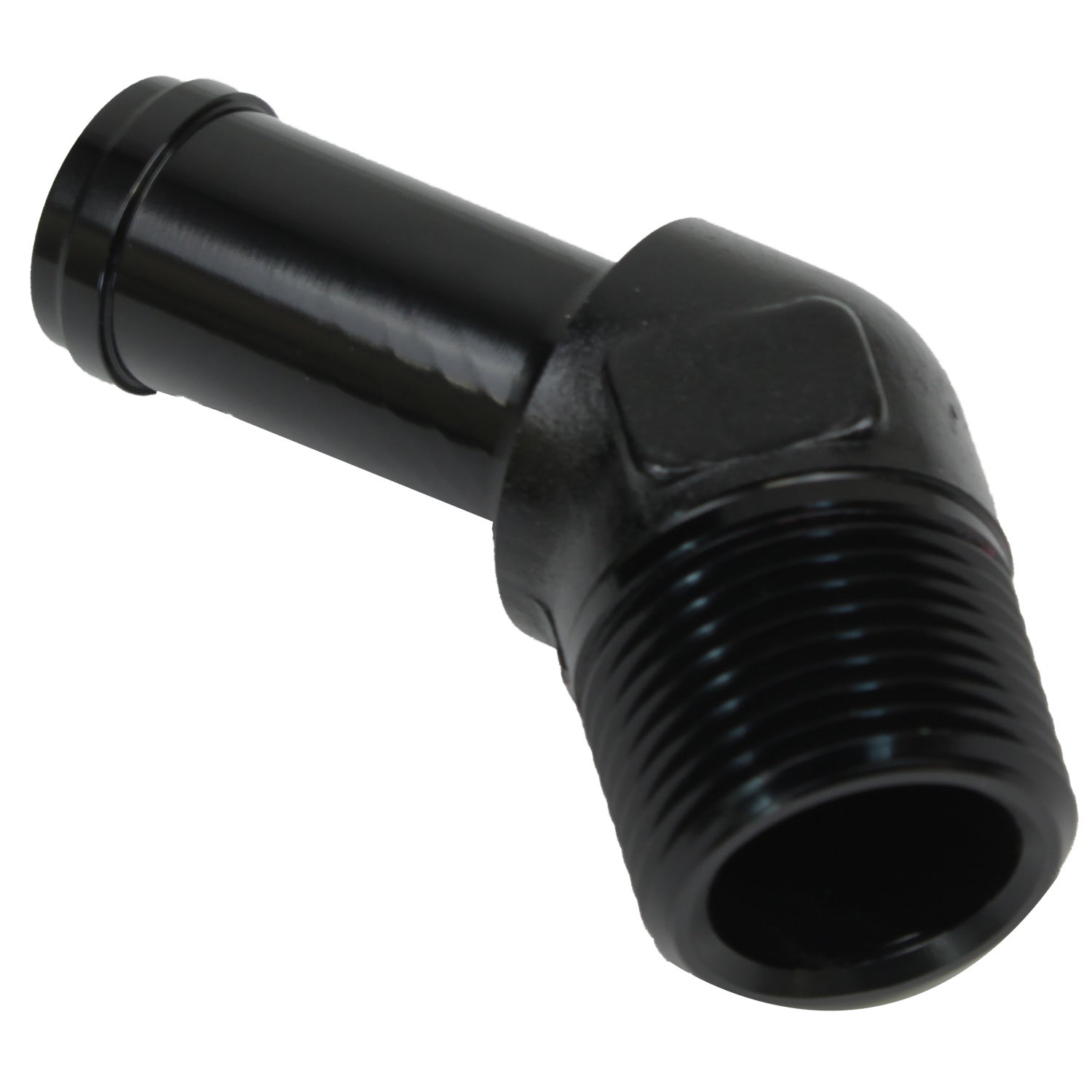 Proflow 45 Degree 5/16in. Barb Male Fitting To 1/8in. NPT Black PFE845-05BK