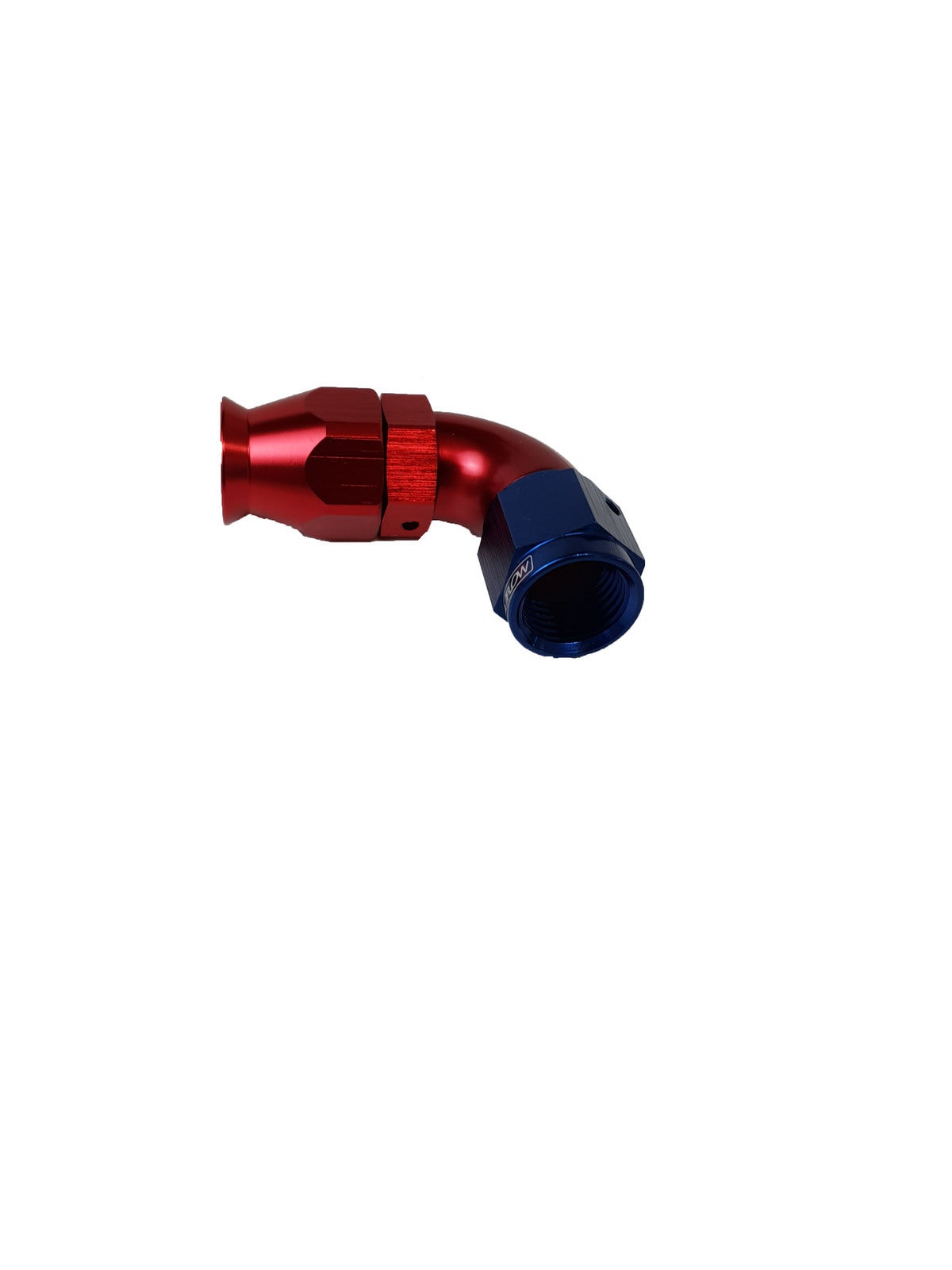Proflow 90 Degree Fitting Hose End AN4 Suit PTFE Hose Red/Blue PFE573-04RB