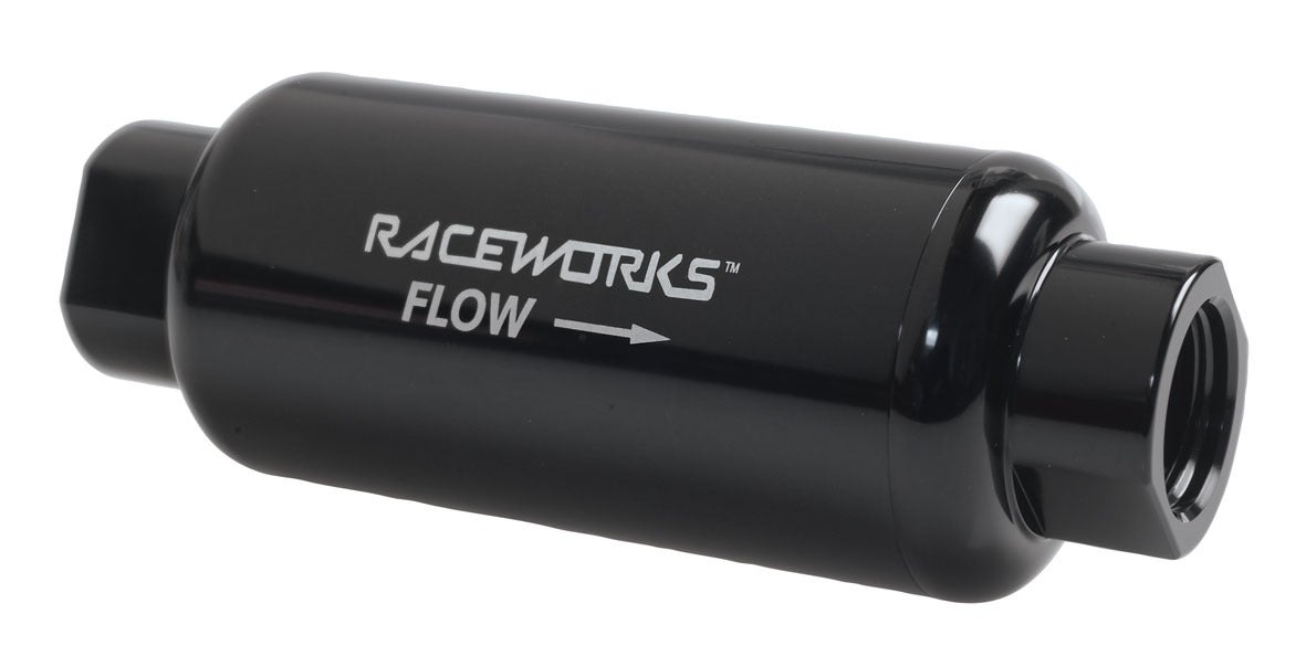 Raceworks An-10 Billet Fuel Filter 10 Micron Od50mm Length 140mm 