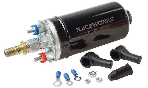 Raceworks EFP-502 310LPH High Pressure External Fuel Pump (Bosch 044 Equivalent)