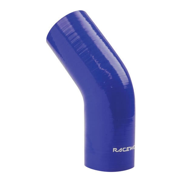 Raceworks Silicone Hose 45-Degree Elbow 1'' (25mm) Blue SHE-045-100BE