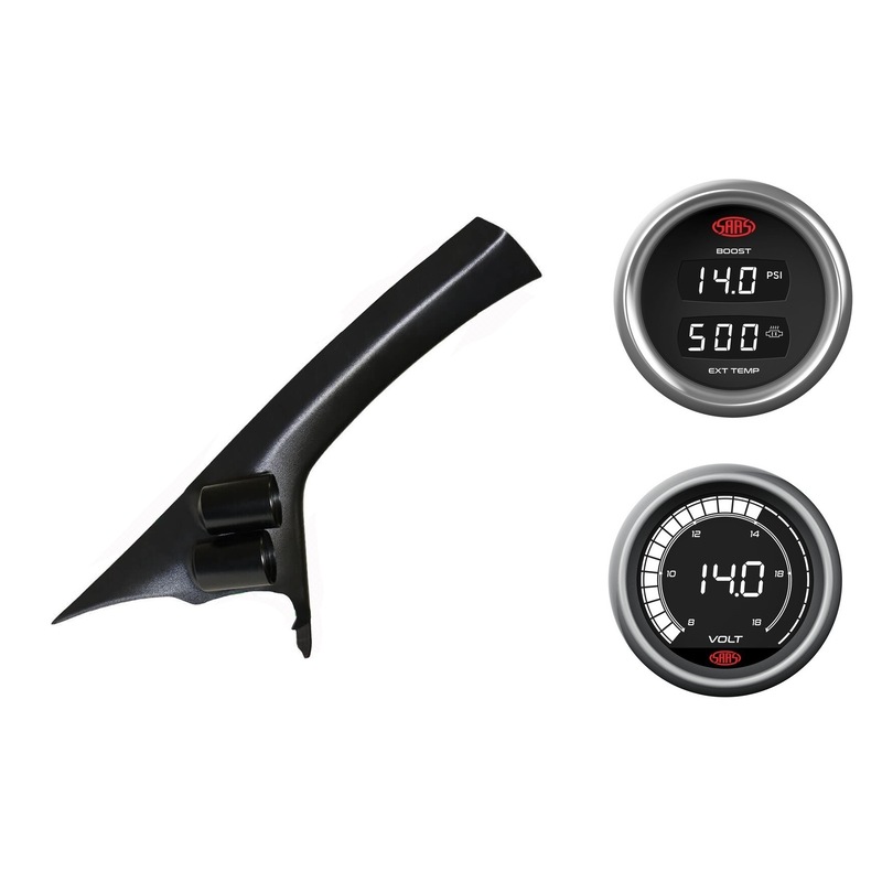 Buy SAAS pillar pod boost/pyro voltmeter gauges for Nissan Navara D40