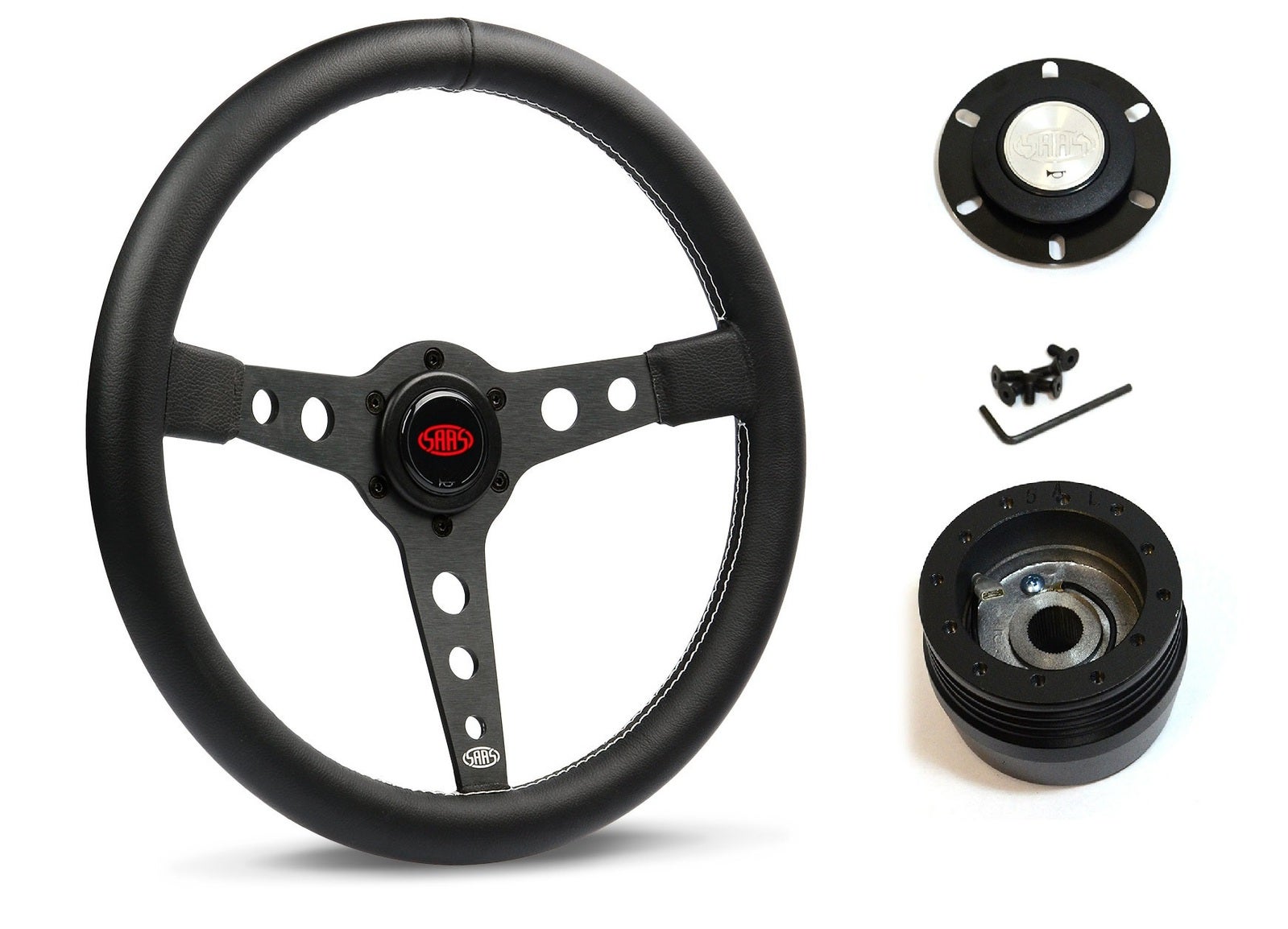 SAAS Steering Wheel SW616OS-WS & boss for Ford Falcon XG Ute 1997