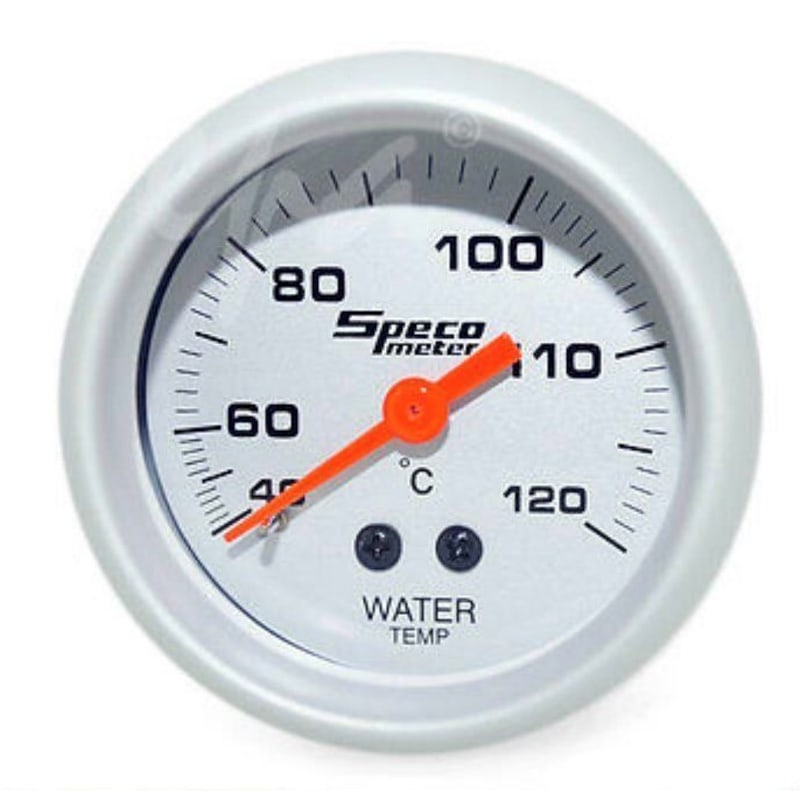 Speco Mechanical water temperature gauge 40-120c 52mm 2" silver 524-24