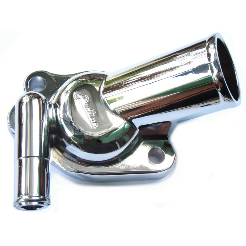 Buy Redline Thermostat housing chrome Holden 253 308 V8 single heater hose 22720 MyDeal