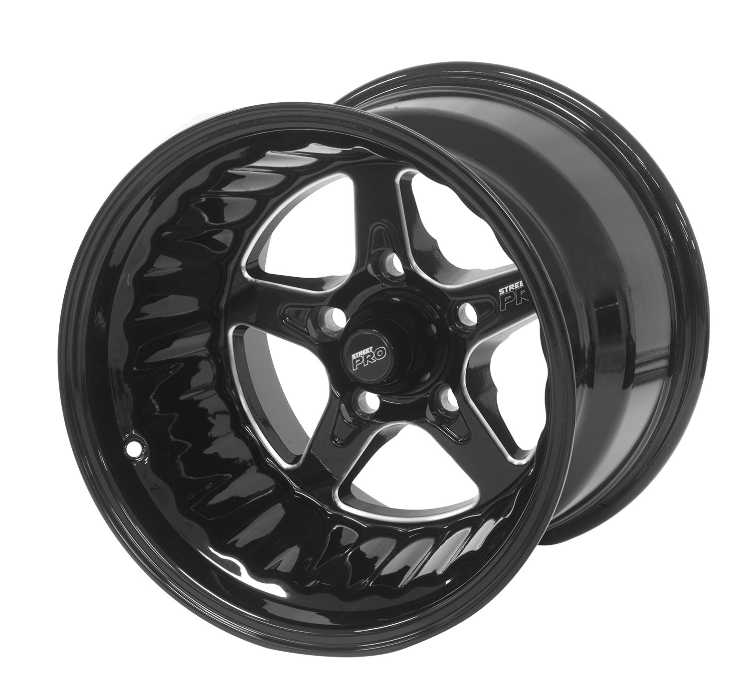 Street Pro Street Pro ll Convo Pro Wheel Black 15x12' For Ford Bolt Circle 5x 4.50' (-38) 5.00' Back Space