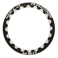 Weld Racing Drag Beadloc Ring Black Suit 15" Rim With M/T Tyres, 20 Bolt