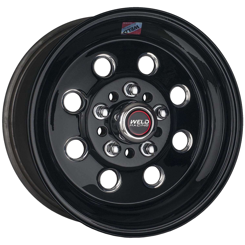 Weld Racing Draglite 15" x 8" Wheel Black Finish 5 x 4.5/4.75" (Multi-Fit) Bolt Circle with 3.5" Backspace