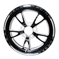 Weld Racing Full Throttle Drag Front Runner 1-Piece Black 15" x 3.5" 2.25" B/S Suit 5 x 4.75" B/C
