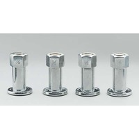 Weld Racing Open End Wheel Nut and Washer 1/2" Suit Draglite, Rodlite, Prostar Wheels (4 Pack)