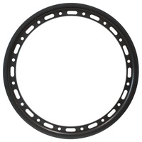 Weld Racing Sprint Beadloc Ring Black Suit 15" Rim, 16 Bolt LHR (Slotted)