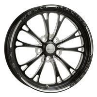 Weld Racing V-Series Drag Front Runner 1-Piece Black 15" x 3.5" 1.75 B/S Suit 5 x 4.75" B/C