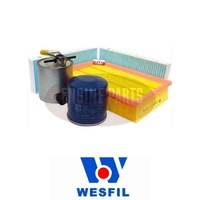Wesfil Air/Oil/Cabin/Fuel Filter Service Kit for Nissan Navara 2 5L TD D40 YD25