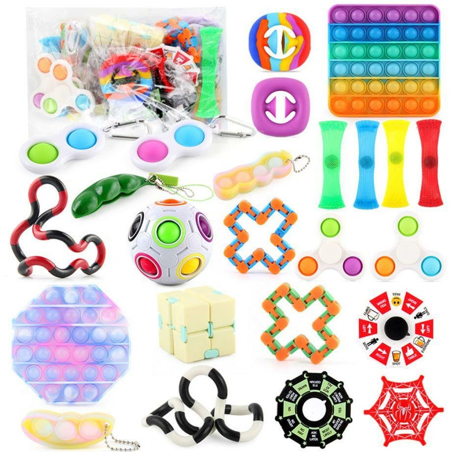 15 Pack Fidget Toys Set Sensory Tools Bundle Stress Relief Hand Kids Adults Toy 