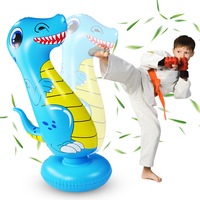 Inflatable Boxing Punching Tower Bag Dinosaur Free Standing With Bounce Back 120cm