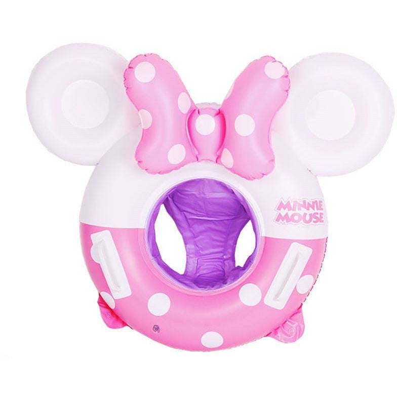 Inflatable Pool Float Swim Ring For Baby Pink Mickey