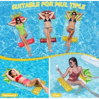 Inflatable Water Float Watermelon Pineapple Strawberry Pool Hammock Chair