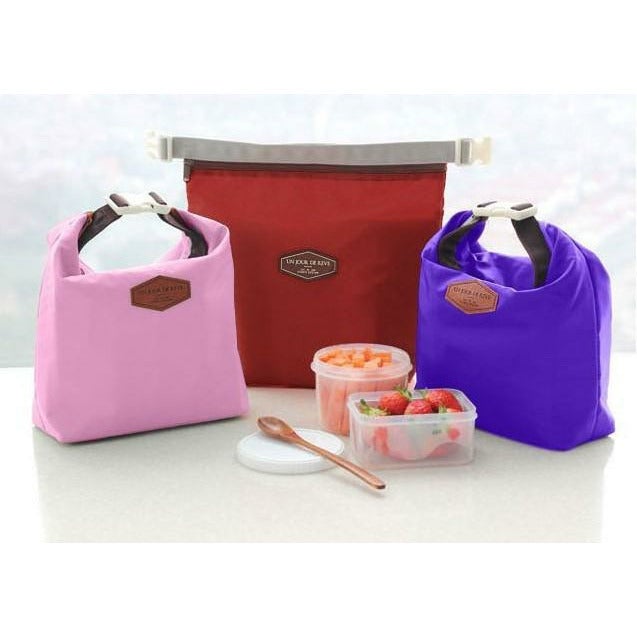 Insulated Lunch Bag Tote Container For Women Kids Office Work School (6 Colors Available)