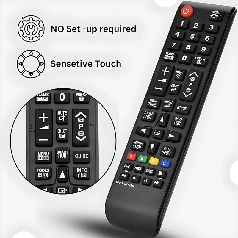 Buy 2 Pack GENUINE Samsung Replacement Smart TV Remote Control ...