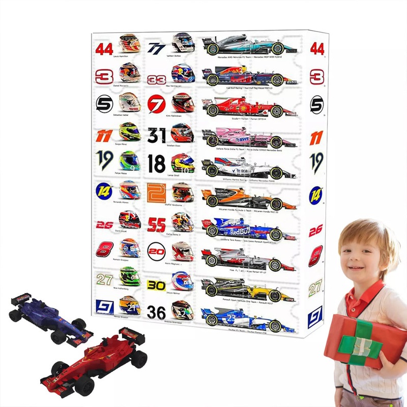 Buy 2024 Christmas Advent Calendar Racing Car Toys Countdown Blind Box