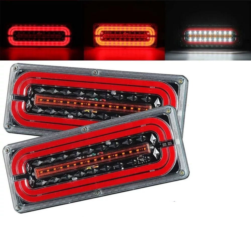 Buy 2X LED Tail Lights Sequential Indicator Trailer Ute Caravan Truck ...