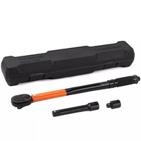 3-Piece 1/2" Drive Click Torque Wrench Ratchet Spanner Socket Adaptor 28-210NM