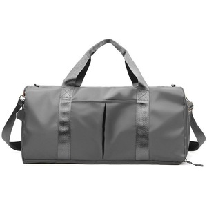 30L Gym Duffel Bags Large Travel Bag Waterproof Fitness Shoes Compartment Grey