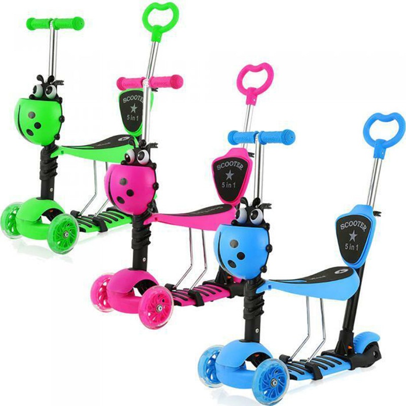 Buy 51 Kids Child Toddler Scooter Push Kick 3 Wheel Swings Car Balance