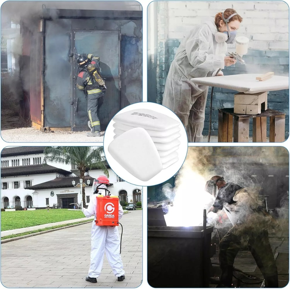 50x Particulate Cotton Filter 5N11 Respirator Face Gas for 6200/6800/7502 Unbranded Australia