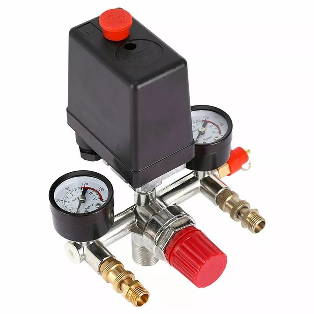 90 120PSI Air Compressor Pressure Switch Control Valve Manifold Regulator Gauges Unbranded Australia