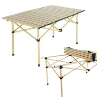 Aluminum Camping Foldable Table Picnic BBQ Desk Outdoor