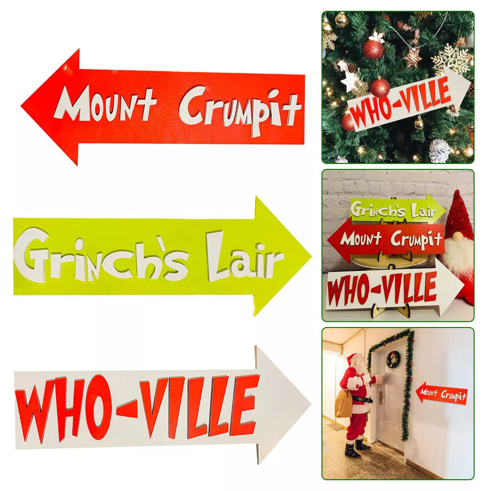 Lair Sign Buy Christmas Wooden Sign Grinch's Lair Sign Xmas Stocking Tag Seasonal ...