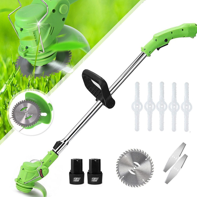Buy Cordless Electric Grass Trimmer Garden Lawn Cutter Brush Mower Whipper Snipper MyDeal