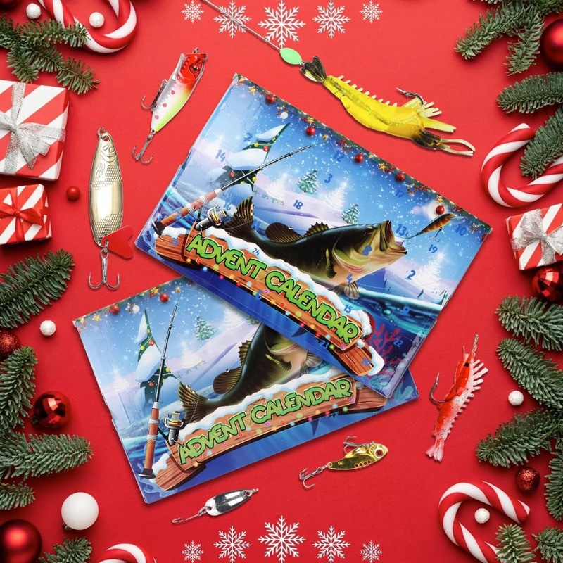 Buy Fishing Advent Calendar 24Day Christmas Countdown Fishing Tackle