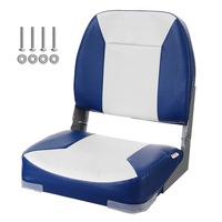 Folding Boat Seats Low Back Marine Seating Set All Weather Swivel Chair