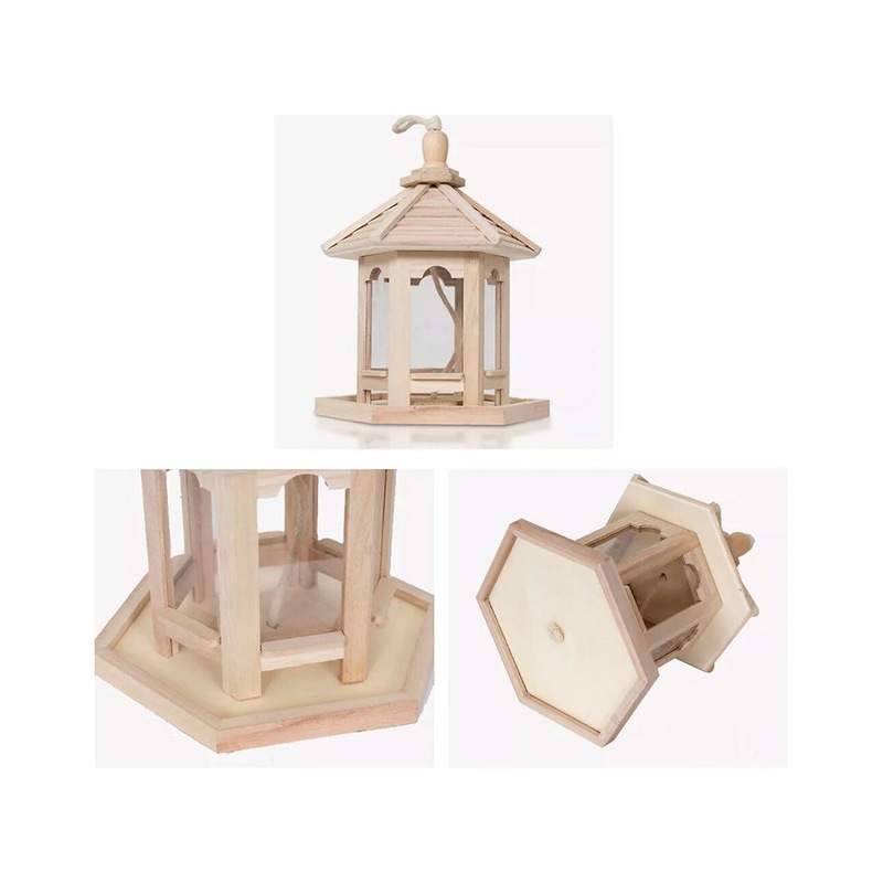 Buy Hanging Bird Feeder Garden Wild Seed Container Waterproof Outdoor